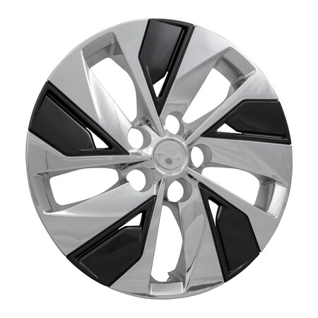 Coast2Coast 16", 5 Split Spoke, Chrome Plated/ Black, Plastic, Set Of 4 IWC53816CB